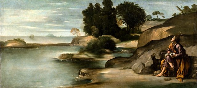 Saint John the Evangelist in Patmos by Juan Bautista Maíno