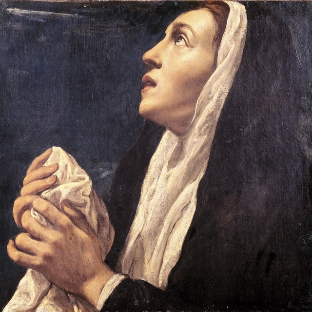 Weeping Female Saint by Luis Tristán