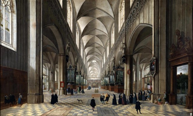 Church in Flanders or The Mass by Pieter Neefs the Elder