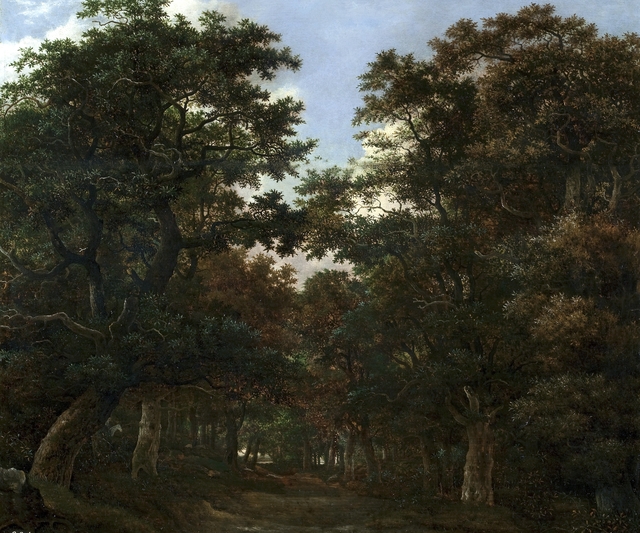 Forest with Rider and Dogs by Hendrick Cornelisz Vroom