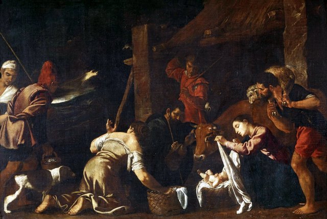 The Adoration of the shepherds by Pedro Orrente