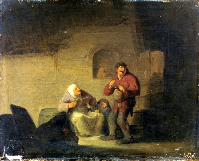 Reading Aloud by Adriaen van Ostade
