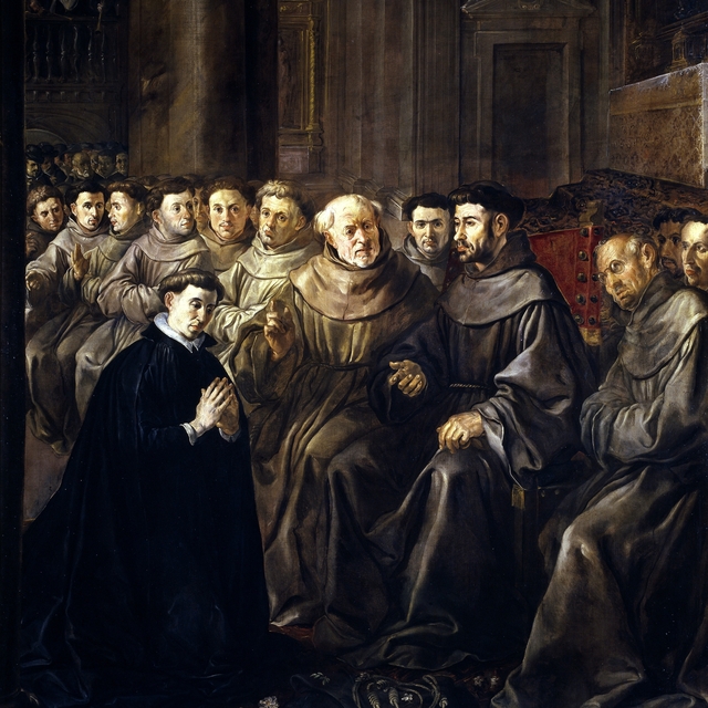 Saint Bonaventure receiving the Habit from Saint Francis by Francisco Herrera the Elder
