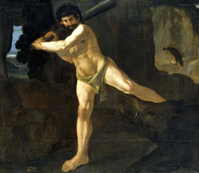 Hercules and the Erymanthian Boar by Francisco de Zurbarán