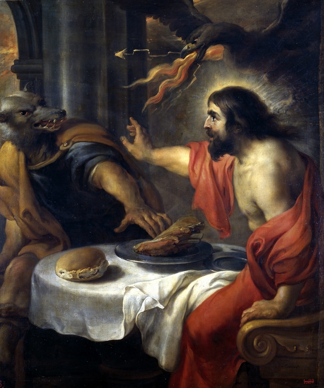 Jupiter and Lycaon by Jan Cossiers