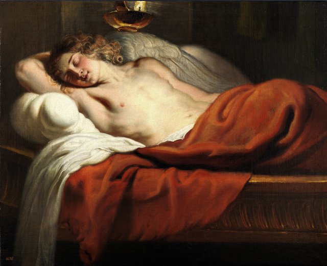 Amor Asleep by Erasmus Quellinus II