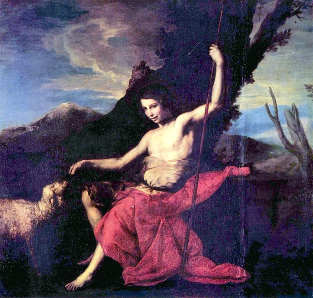 Saint John the Baptist in the Desert by Jusepe de Ribera