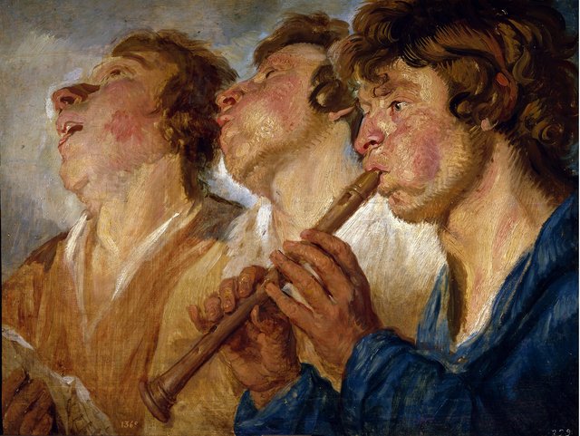 Three Itinerant Musicians by Jacob Jordaens