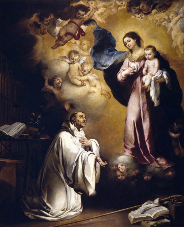 The Apparition of the Virgin to Saint Bernard by Bartolomé Esteban Murillo