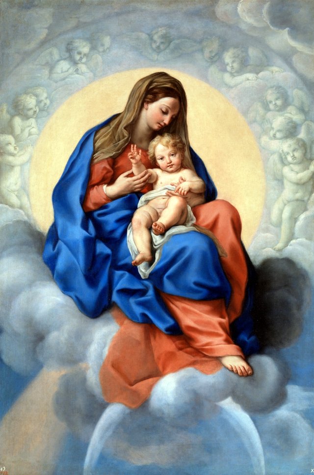 The Virgin and Child in Glory by Carlo Maratta