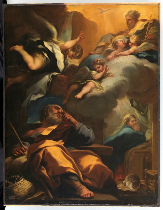 Saint Joseph’s Dream by Luca Giordano