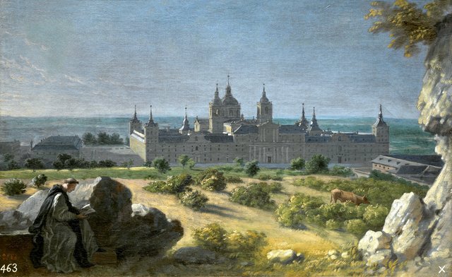 View of the Monastery of San Lorenzo del Escorial by Michel Ange Houasse