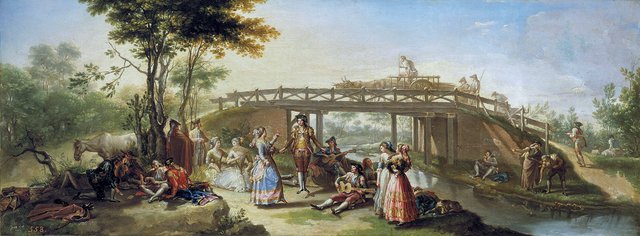 Bridge over the Madrid Canal by Francisco Bayeu