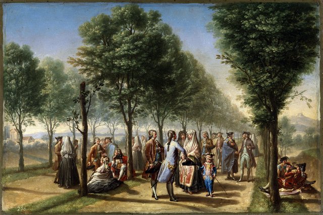 The Paseo de las Delicias by Francisco Bayeu
