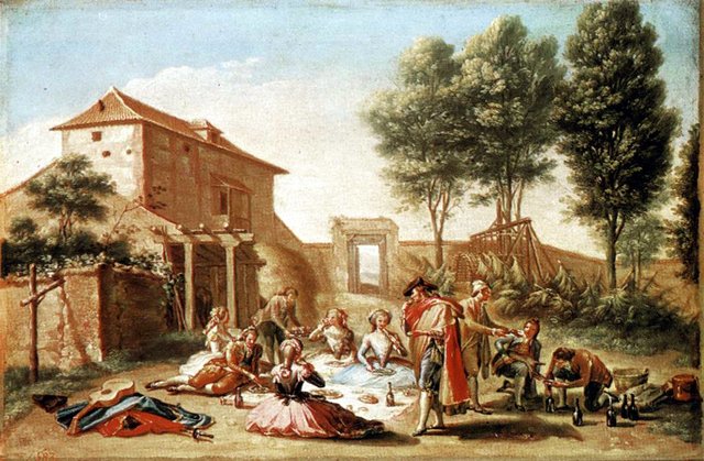 The Country Picnic by Francisco Bayeu