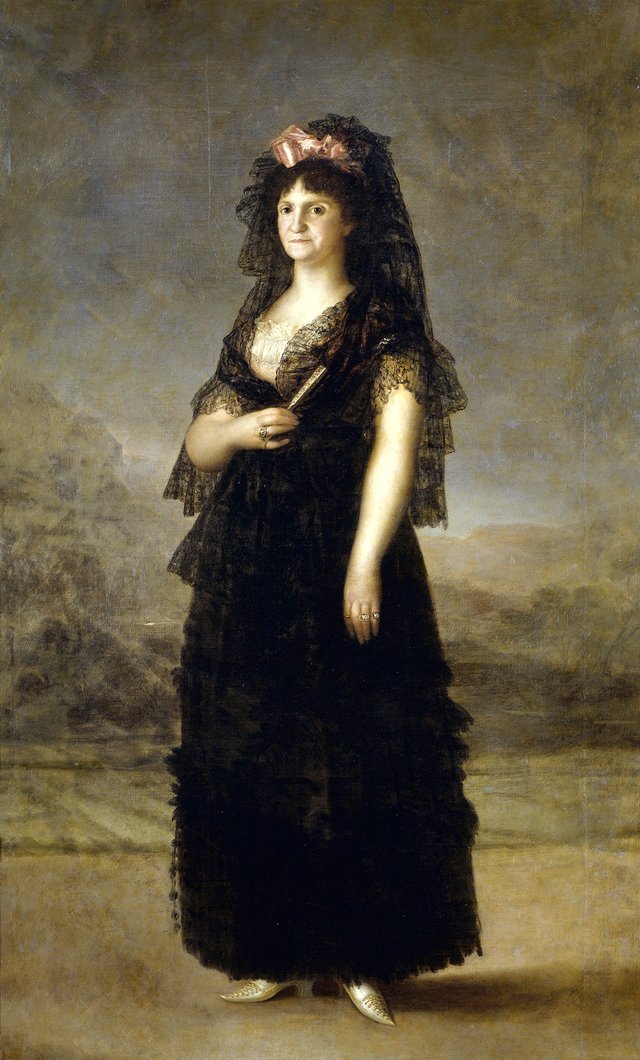 Queen María Luisa in a Mantilla by Agustín Esteve