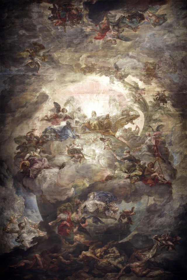 Allegory of the donation of the Casino to Queen María Isabel de Braganza by the Municipality of Madrid by Vicente López Portaña
