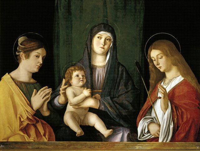 The Virgin and Child between two Saints by Giovanni Bellini