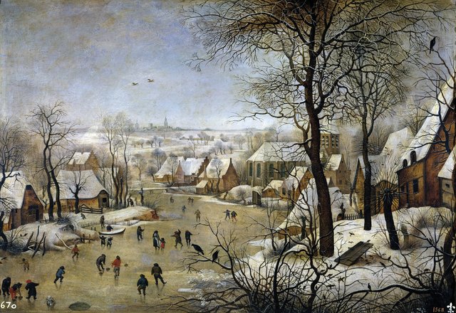 Winter Landscape with a Bird-trap by Pieter Brueghel the Younger