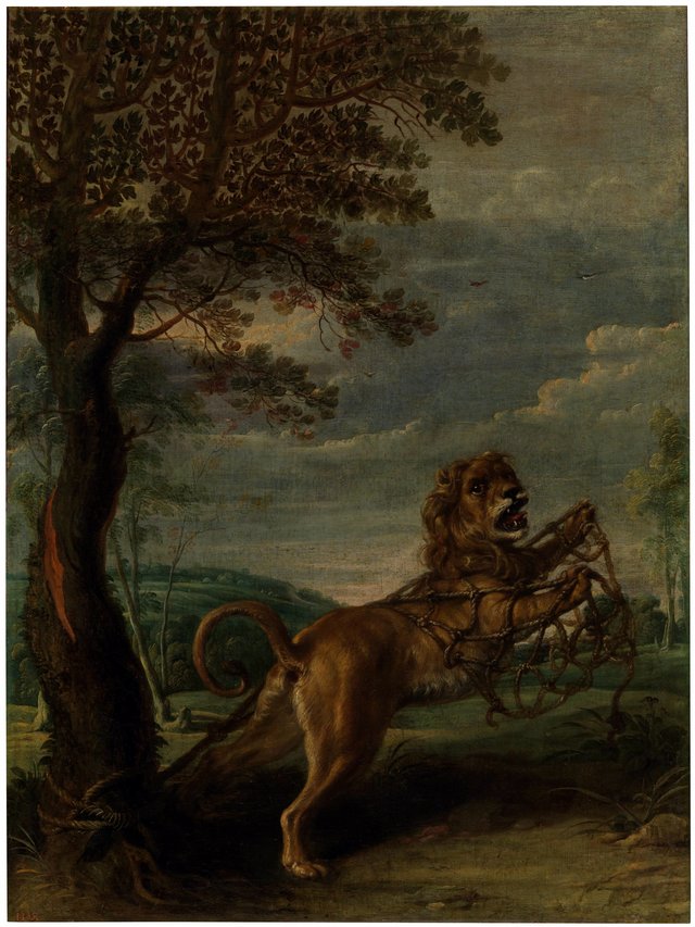 Aesop's fable: The Lion and the Mouse by Frans Snyders