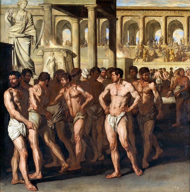 Roman Athletes by Aniello Falcone