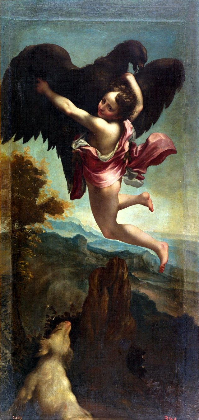 The Rape of Ganymede by Eugenio Caxés