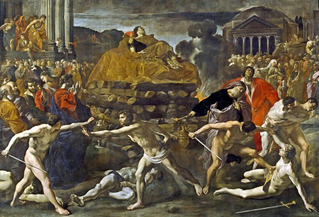 Exequias de un emperador romano by Giovanni Lanfranco
