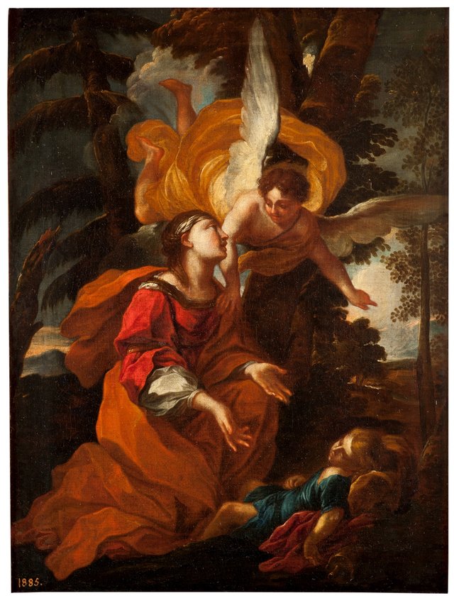 Hagar and Ishmael by Carlo Maratta