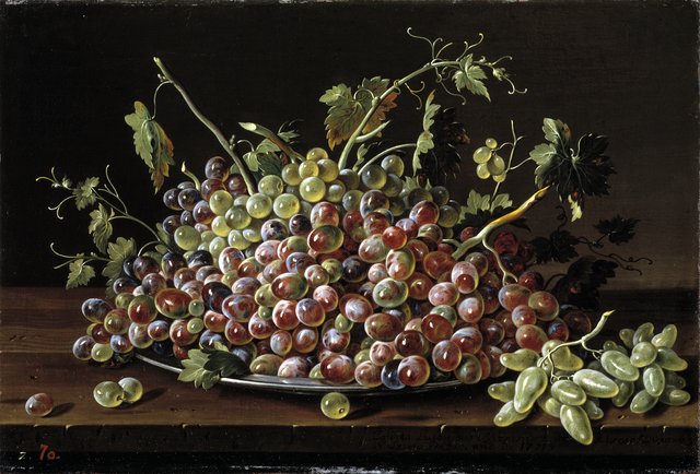 Still Life with Grapes by Luis Egidio Meléndez