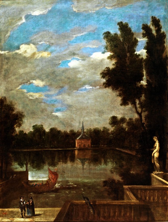The Grand Lake in Buen Retiro by Juan Bautista Martínez del Mazo