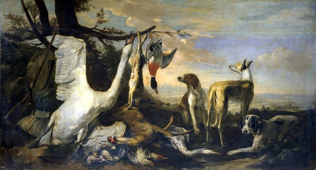 Hunting and dogs by Pieter Boel