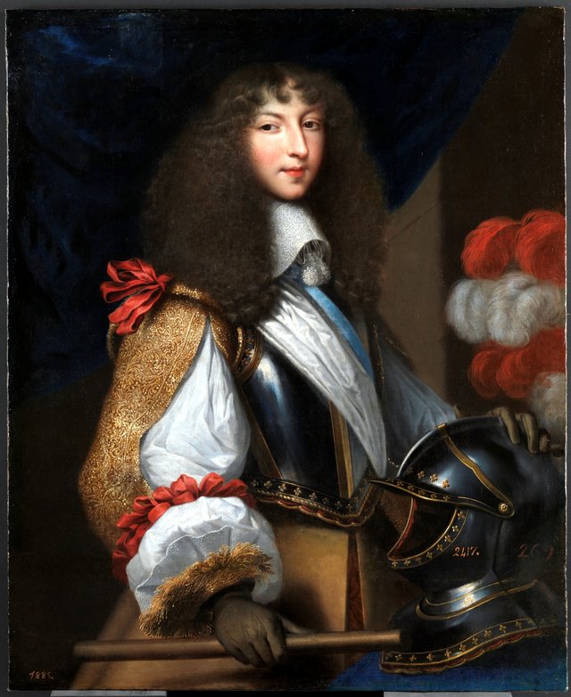 Louis XIV as a young man by Jean Nocret