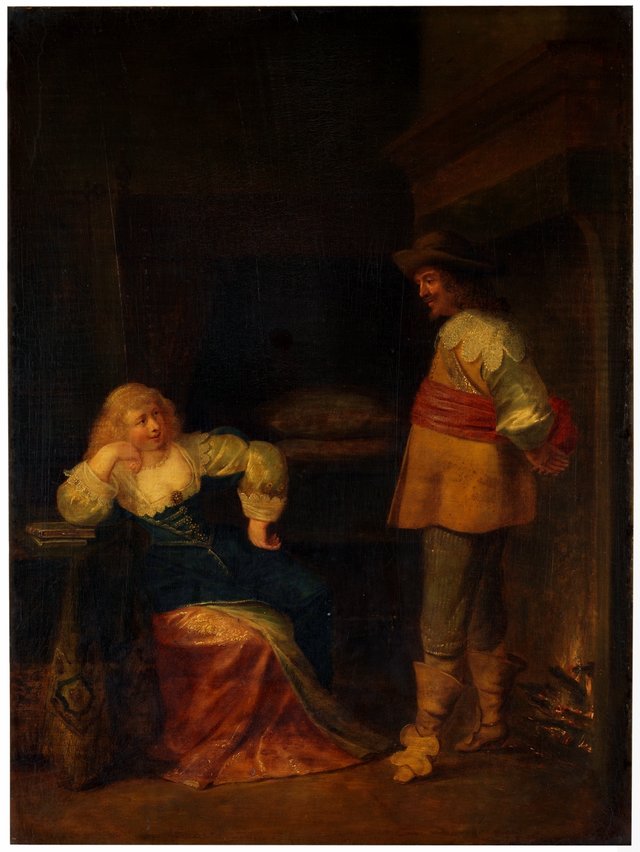 Scene with soldier by Christoffel Jacobsz van der Laemen