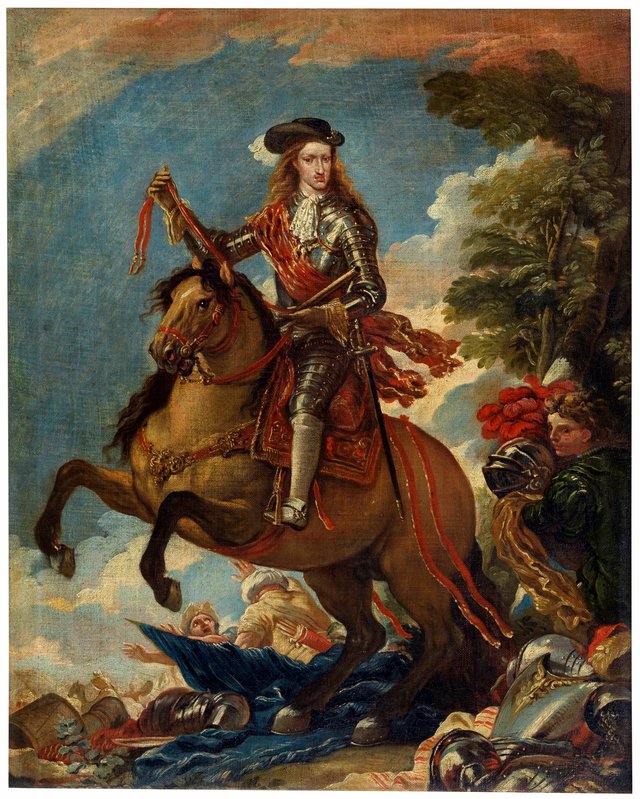 Charles II by horse by Luca Giordano