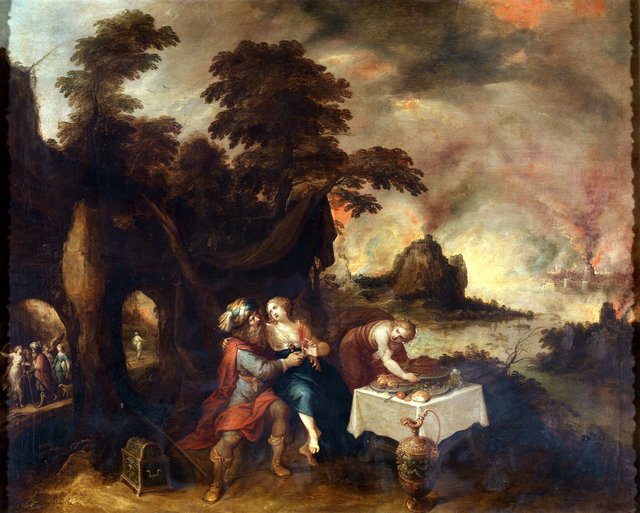 Lot and his daughters (Genesis 19:30-38) by Frans Francken the Younger