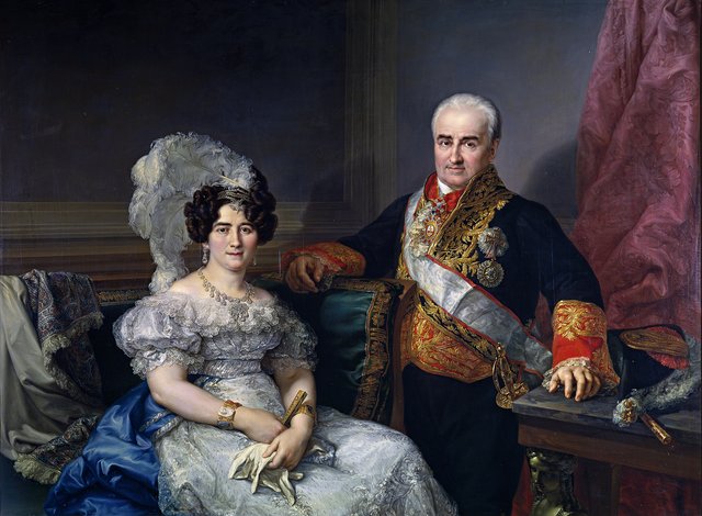 Antonio Ugarte and his wife Maria Antonia Larrazábal by Vicente López Portaña