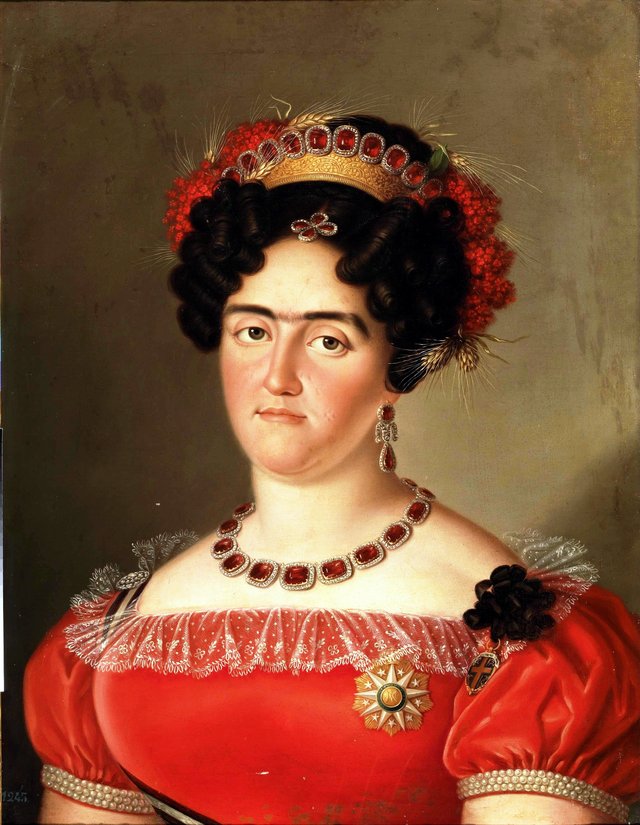 Portrait of María Francisca de Braganza by Luis de la Cruz