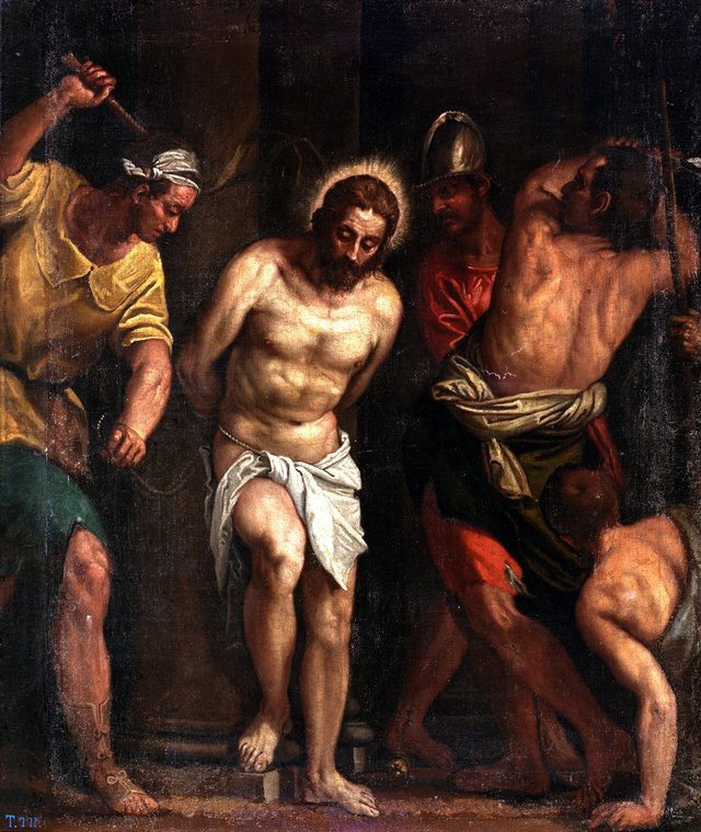 The Flagellation by Palma il Giovane