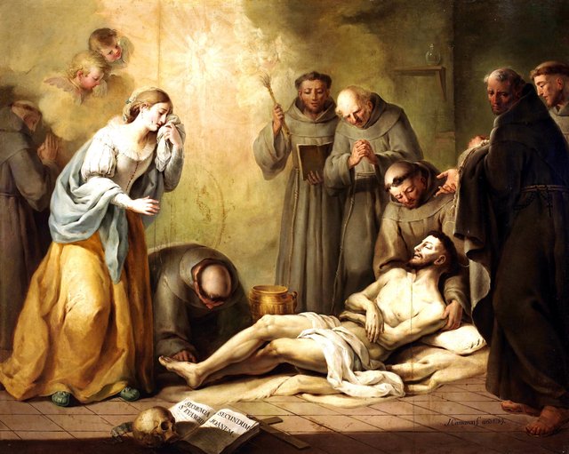 La muerte de san Francisco by José Camarón y Bonanat