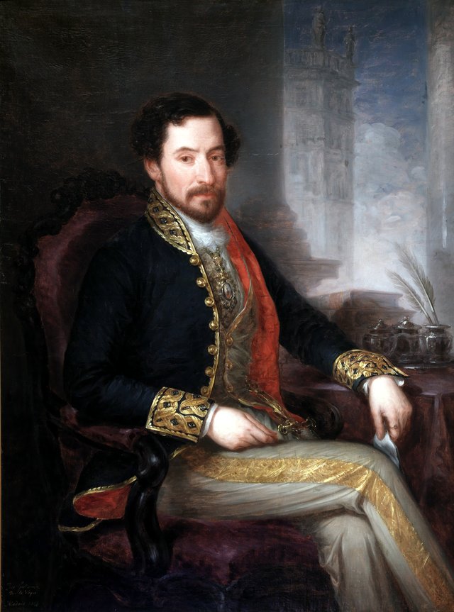 Nicomedes Pastor Díaz ministro de Comercio Instrucción y Obras Públicas by José Gutiérrez de la Vega