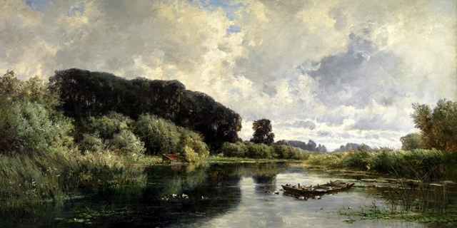 Cercanías de Vriesland (Holanda) by Carlos de Haes