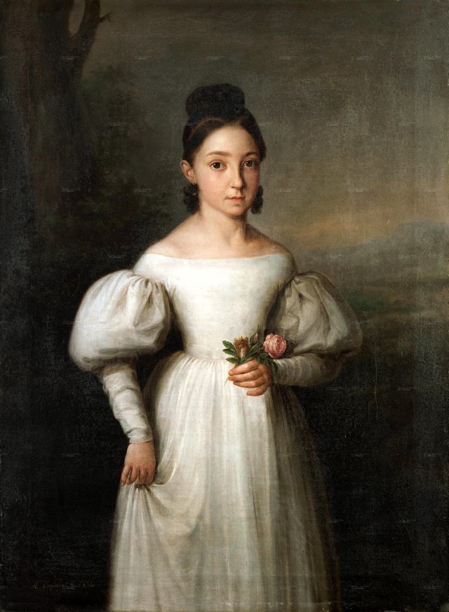 Luisa Teresa di Borbone-Spagna by Antonio María Esquivel