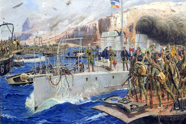 Alhucemas Landing by José Moreno Carbonero