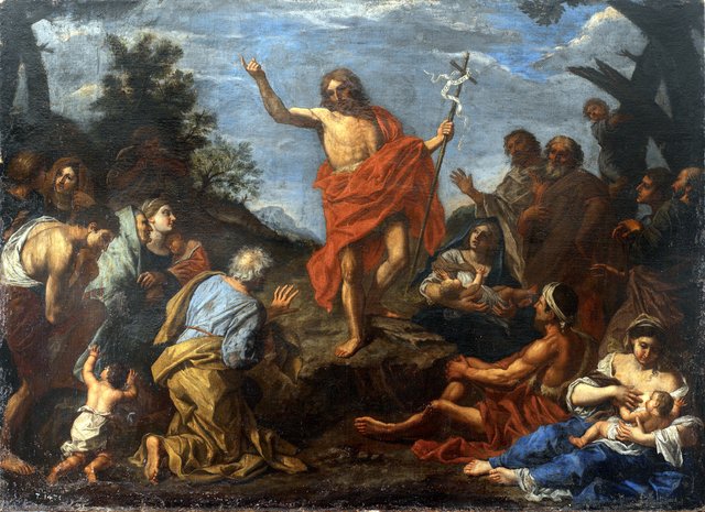 John the Baptist preeching by Pier Francesco Mola