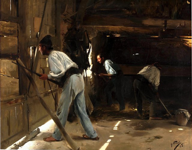 La defensa de la choza by Antonio Fillol Granell