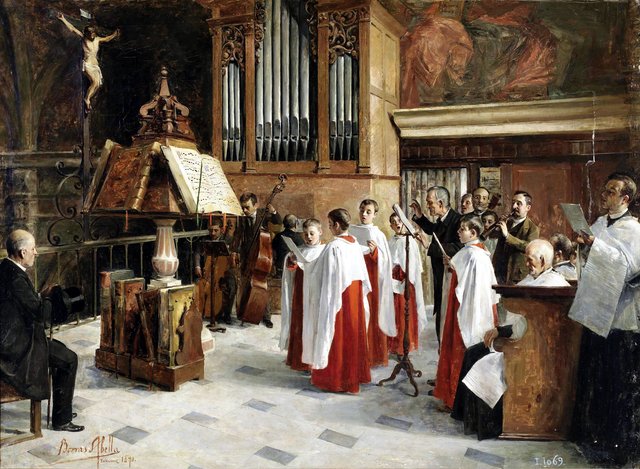 En el coro by Vicente Borrás Abella
