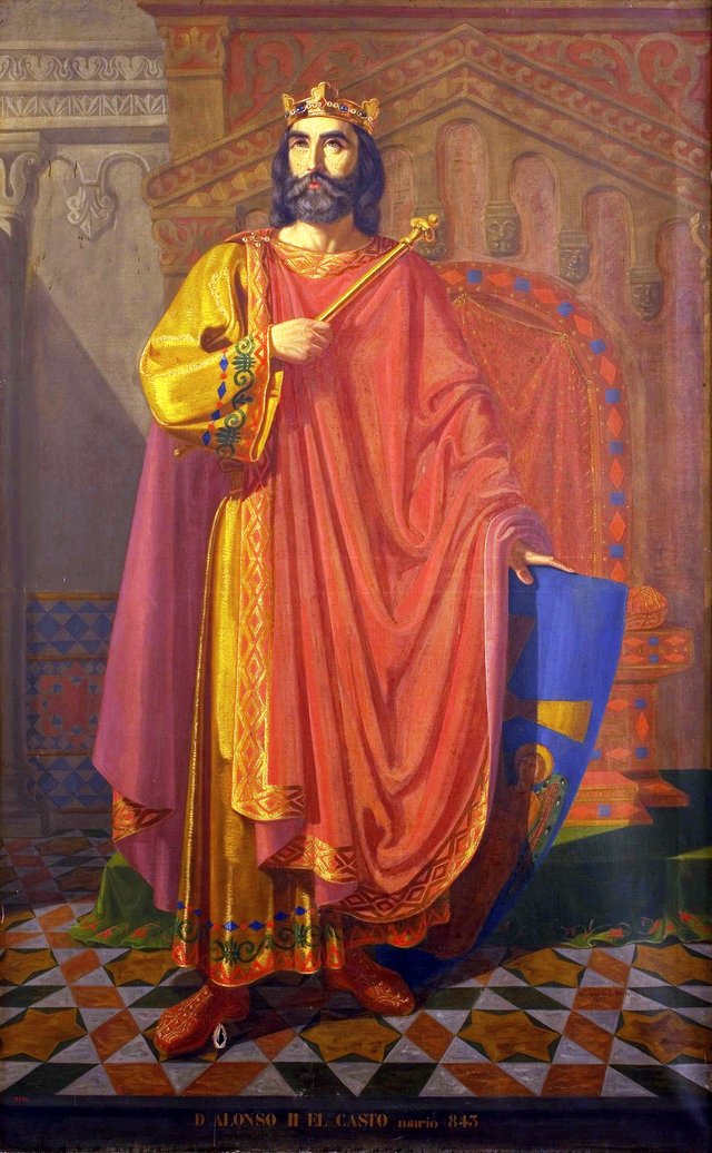 Alfonso II el Casto by Mariano de la Roca y Delgado