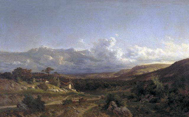 Landscape in the Dauphinoise by Carlos de Haes
