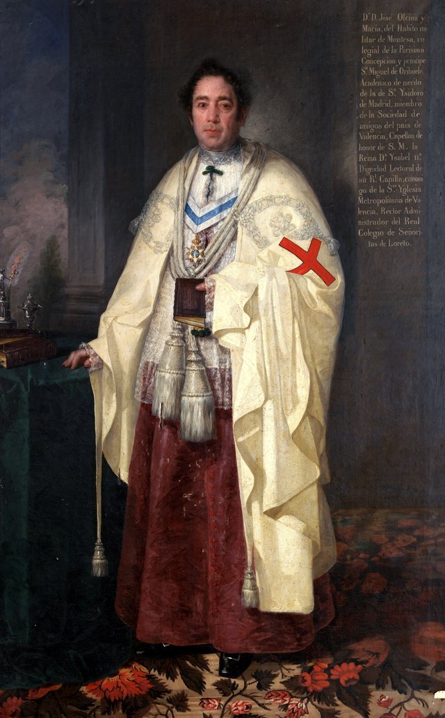 El canónigo José Olcina y Macía caballero de Montesa by José Gutiérrez de la Vega