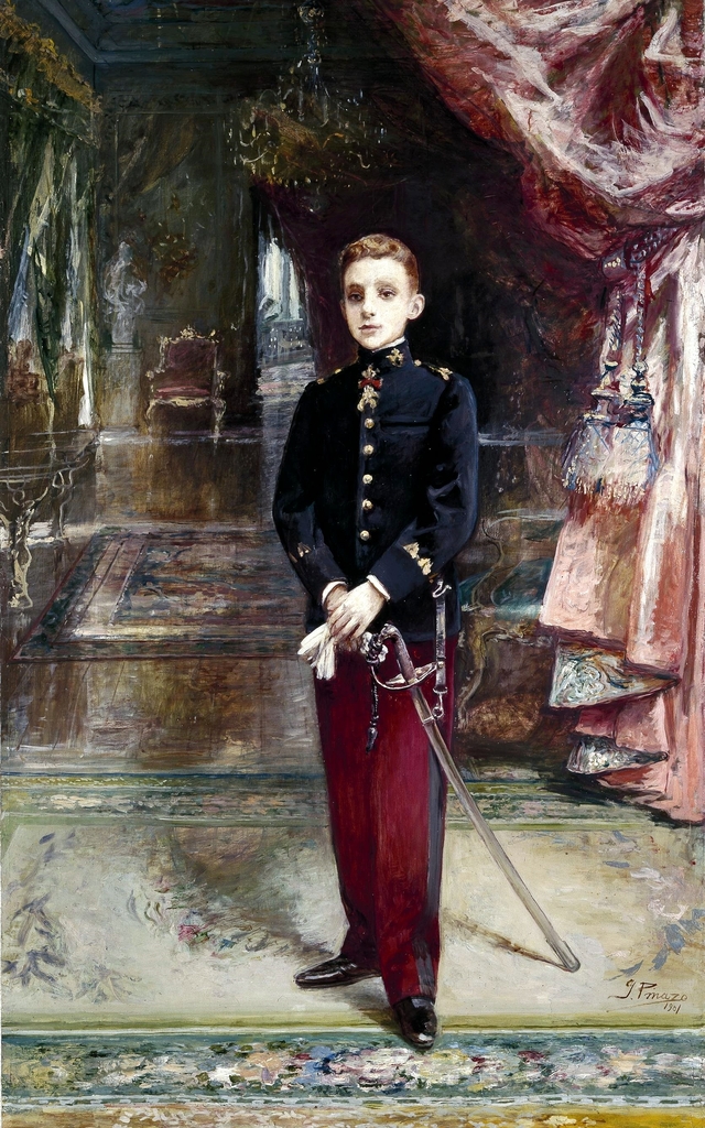 Alfonso XIII cadete by Ignacio Pinazo Camarlench